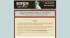 Desktop Screenshot of howsonlaw.com